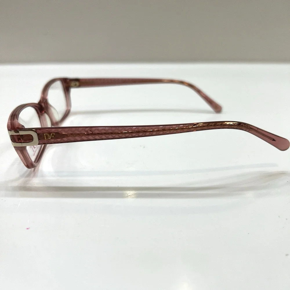 NEW Diane von Furstenberg DVF 5040 650 Translucent Pink Eyeglass Frame 52-16-135